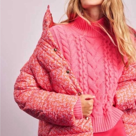 NWOT J.Crew size XXL puffer coat in Liberty Toutouayette - Picture 3 of 15